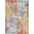 Lbaiet Lbaiet RY526M57 5 x 7 ft. Railay Collection Power Loom Machine Made Ashley Multicolor Distressed Rectangle Rug RY526M57
